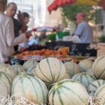 Provence market in Aix-en-Provence, France